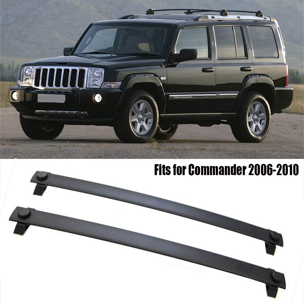 Bagażnik dachowy, bagażnik dachowy, do Jeep Commander 2006 ~ 2010, regulowany, zamykany, aluminiowy bagażnik dachowy, akcesoria podróżne