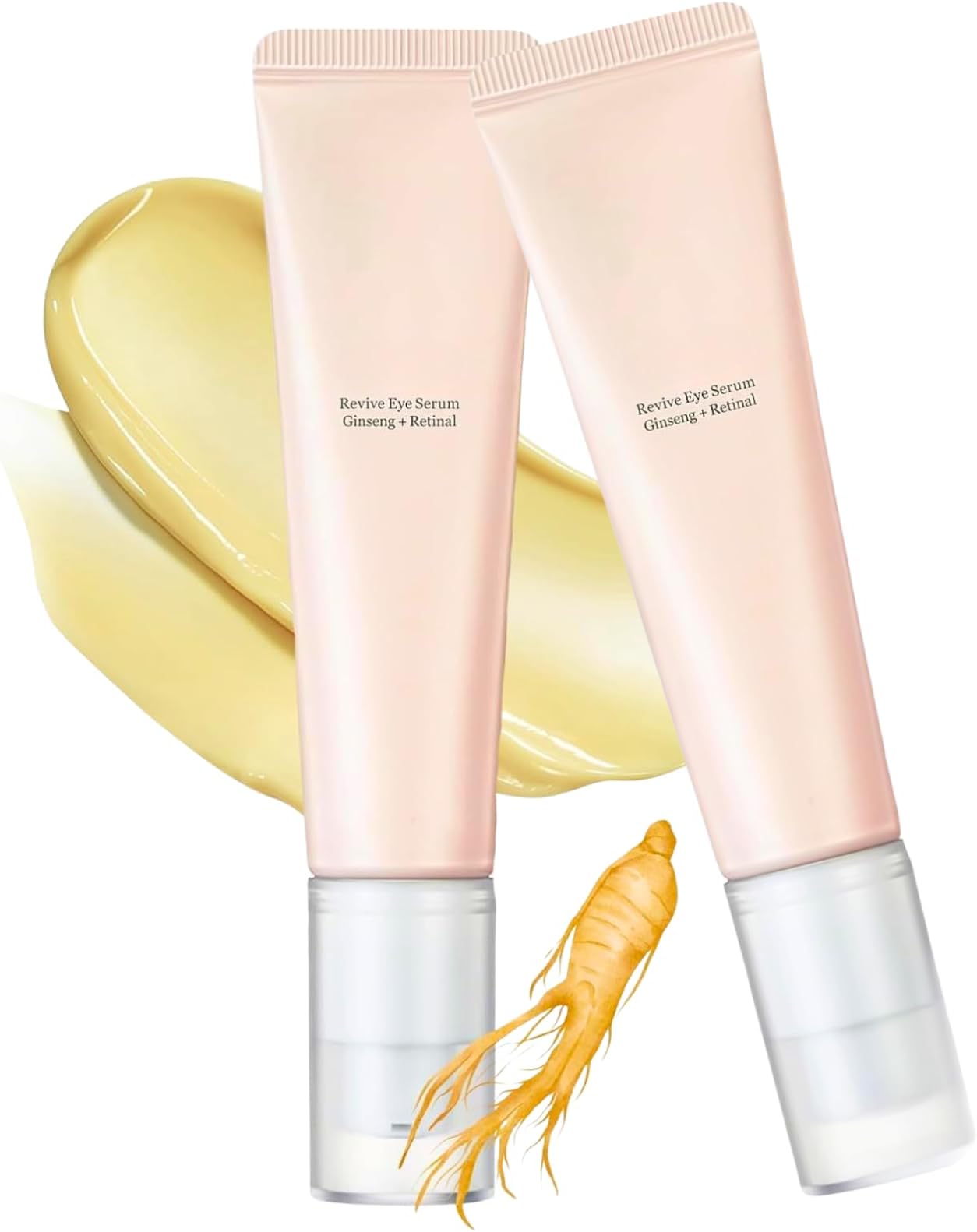 Revive Eye Serum: Ginseng + Retinol, Anti Wrinkle & Anti Aging Under Eye Cream, Korean Eye Cream for Dark Circles and Puffy Eyes, Eye Bags Remover 30ML (Pack of 2)