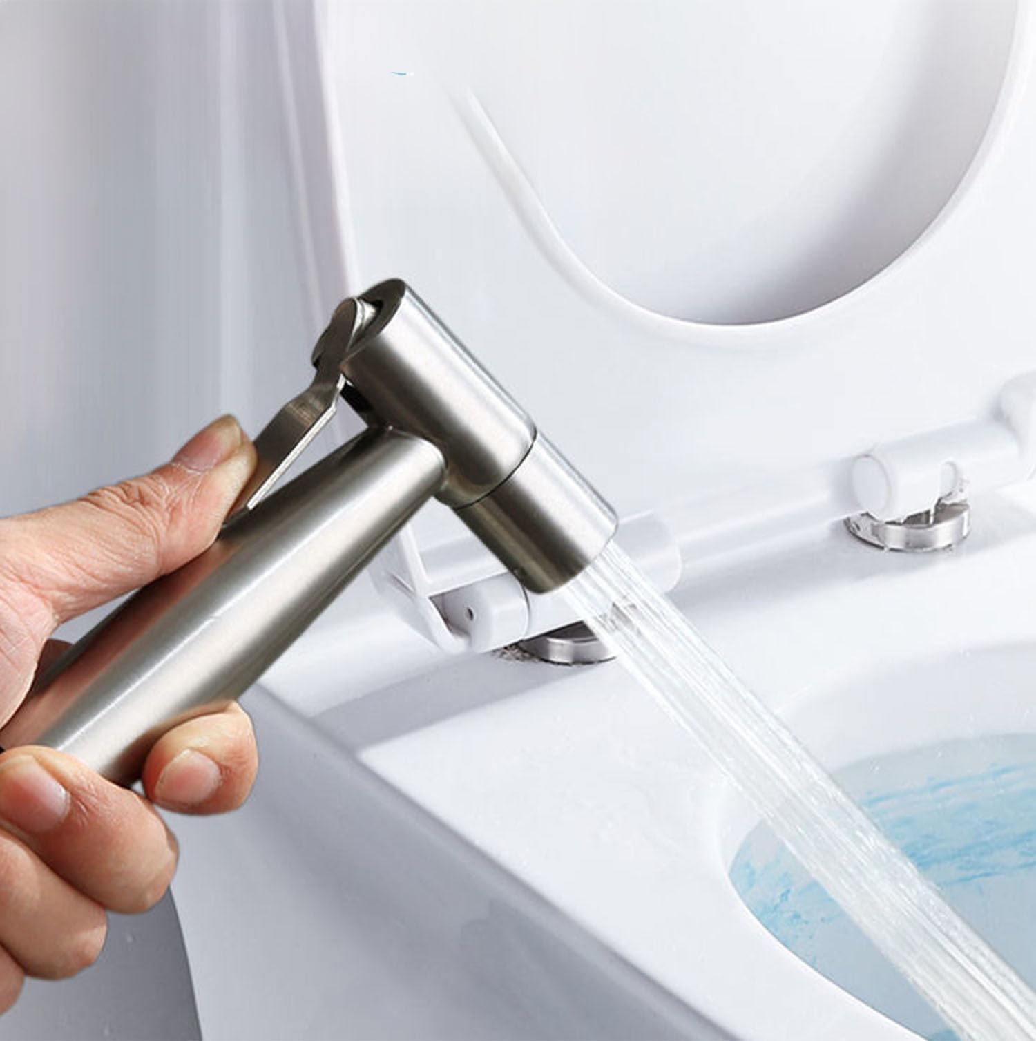 Handdoch Bidet Bidet Sproeier HORNBACH Handheld Bidet Roestvrijstalen Douche - 1.5m Slang Met Wandhouder - Persoonlijke Hygiëne Set Bidet Handdouche Set Roestvrijstalen Bidet Douche
