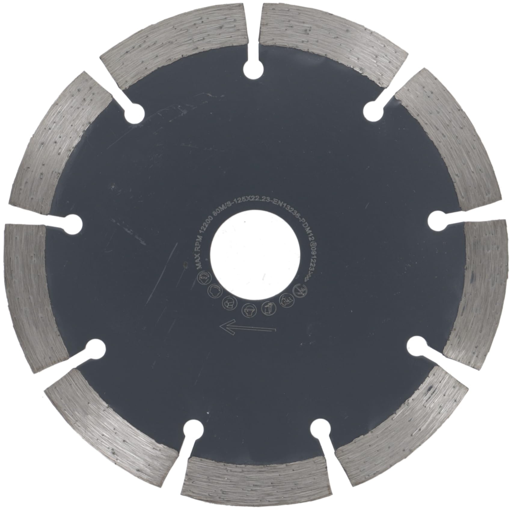 PRODIAMANT Disque à tronçonner diamanté 125mm pour béton, pierre, brique - Coupe à sec et humide (Lot de 2)