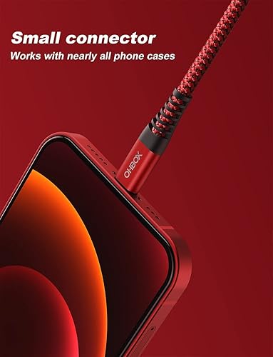 Miniatura 8 de ohbox Paquete de 3 cargadores para iPhone de 10 pies, cable de carga USB con certificación MFI, cable Lightning USB de carga rápida compatible con