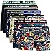 JACK & JONES Boxershorts 6er Pack Herren Trunks Shorts Baumwoll Mix Unterhose (L - 6er, Mehrfarbig Bunt @1)
