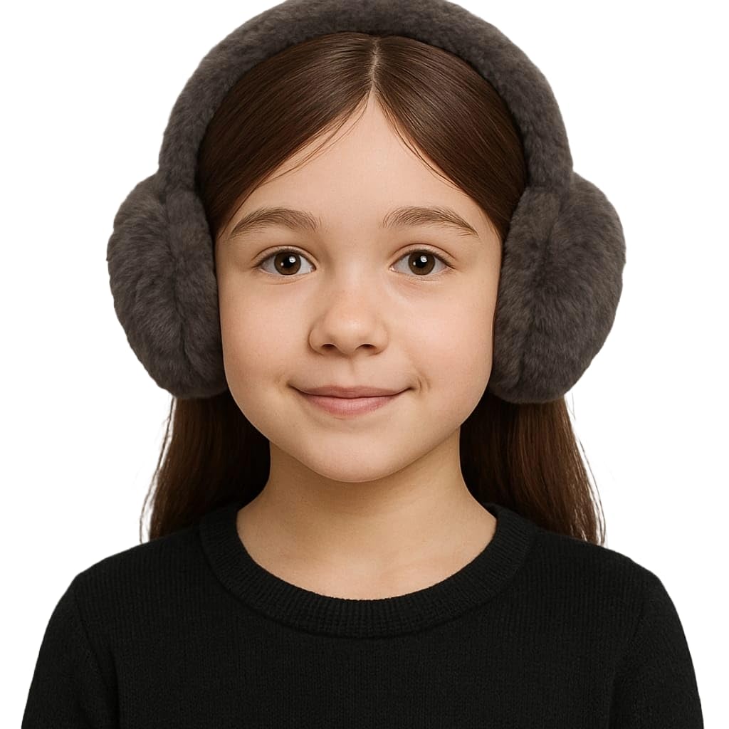 Nephar Ear Muffs for Girls, Kids &Women - Winter Ear Warmers - Soft & Warm Cable Knit Furry Fleece Earmuffs - Ear Covers for Cold Weather Puffy Fluffy Earmuffs (Pack of 1)-image-12