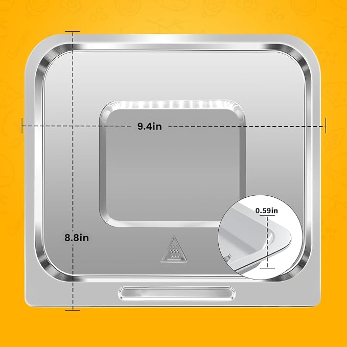 Bandeja para freidora de aire CHEFMAN XL 10L acero inoxidable miniatura 2