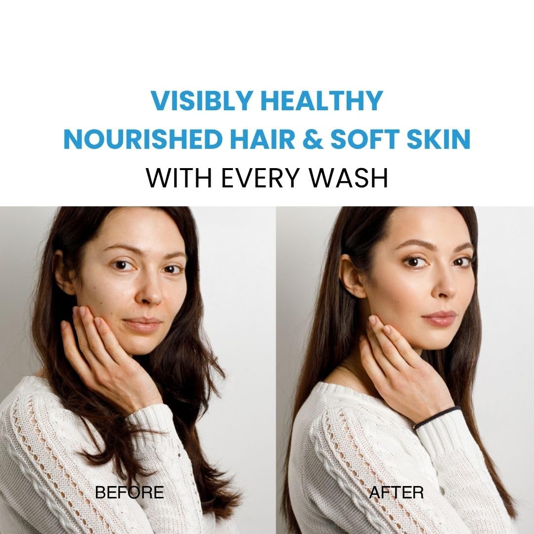 Travel Combo Kit Shampoo + Bodywash Paste, Derma-Tested, SLS-Free, Non-Irritant, Daily Use, Sensitive Skin & Scalp Safe, Skin Health & Hair Strengthening, 100Grams (~3.2 fl oz) each