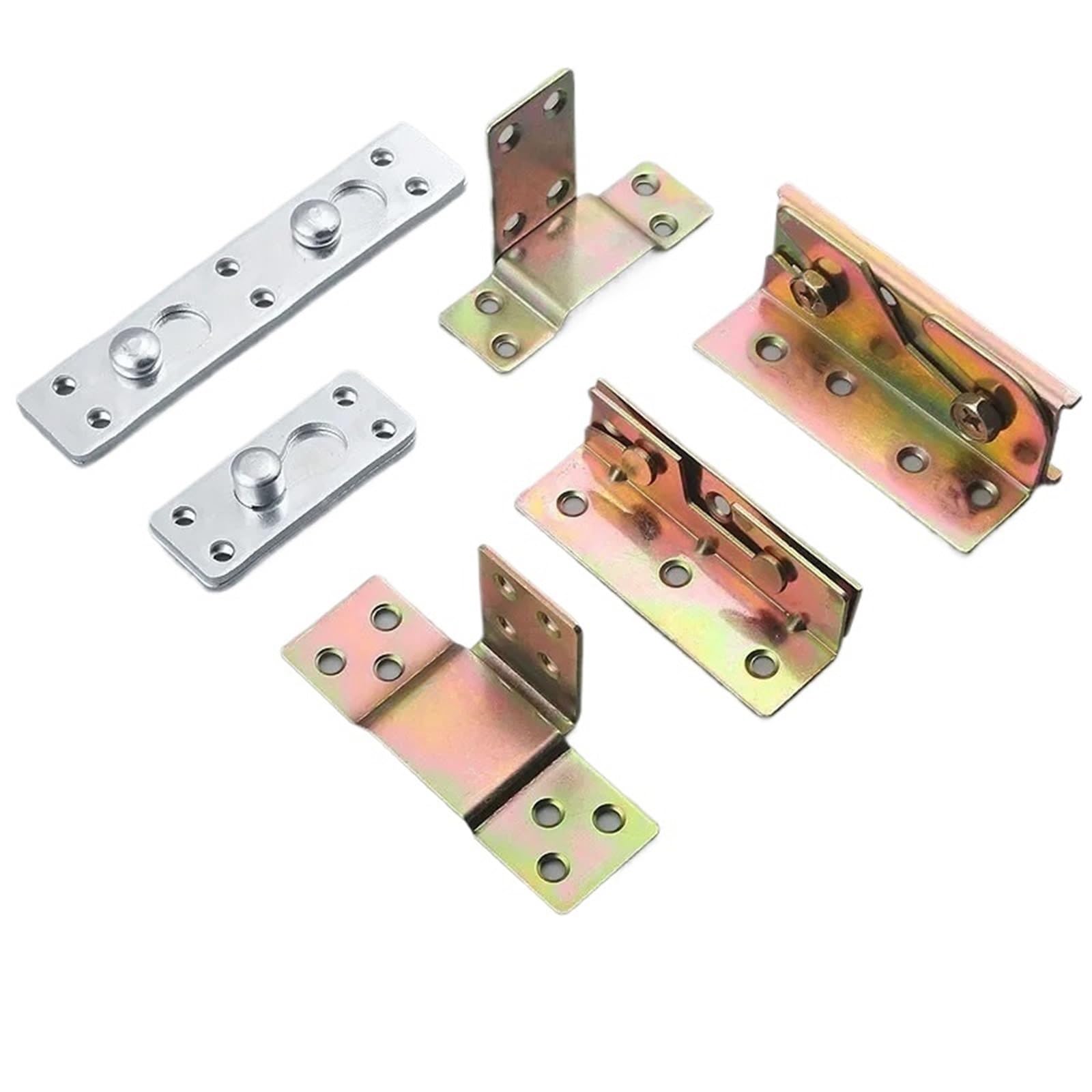 Charnière dissimulée en métal pour lit et armoire - Lot de 4 connecteurs robustes C2