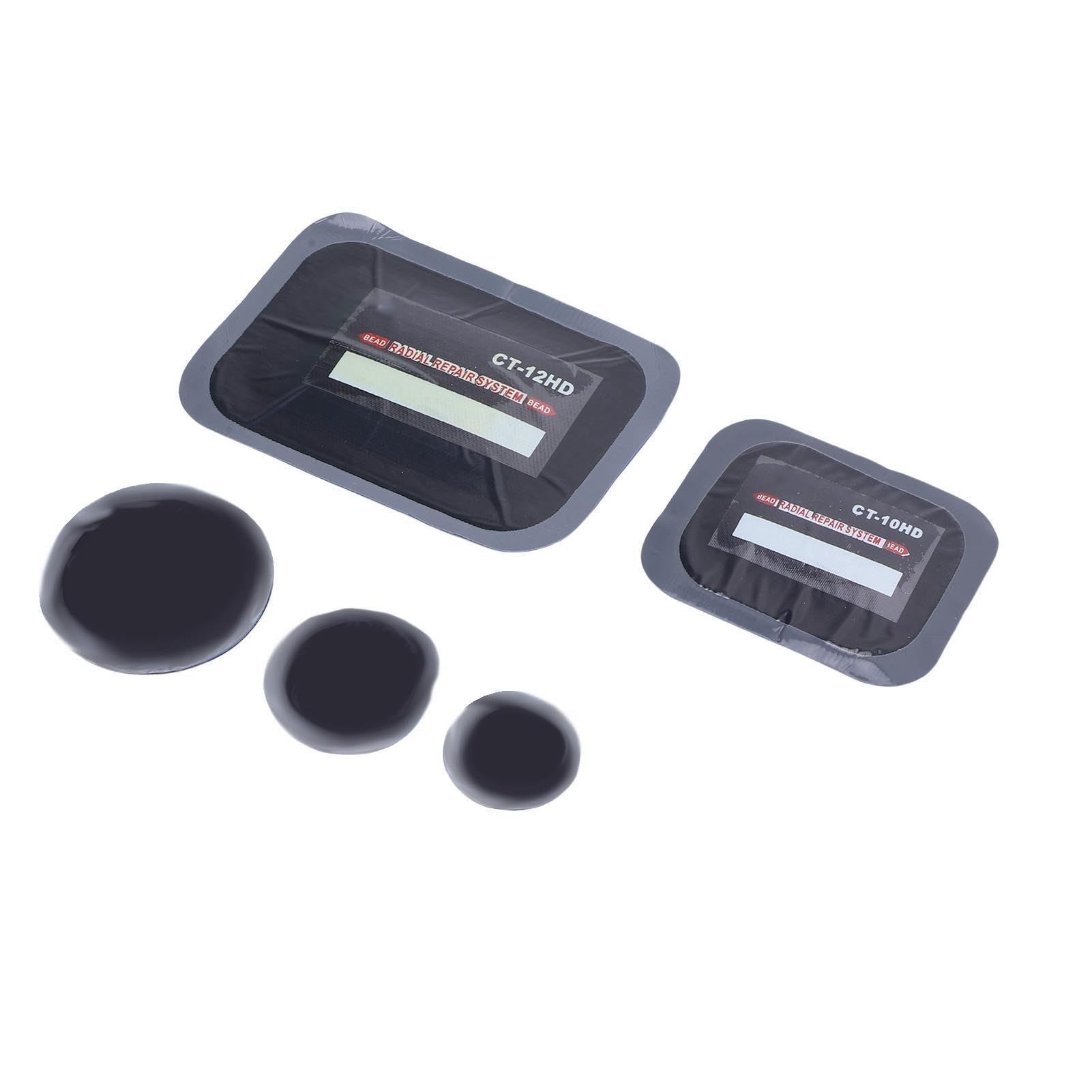 100 pezzi Toppe per pneumatici 65x80mm 85 × 120mm Patch di riparazione radiale in gomma Patch di riparazione rapida per freddo per auto camion autobus trattore veicolo moto
