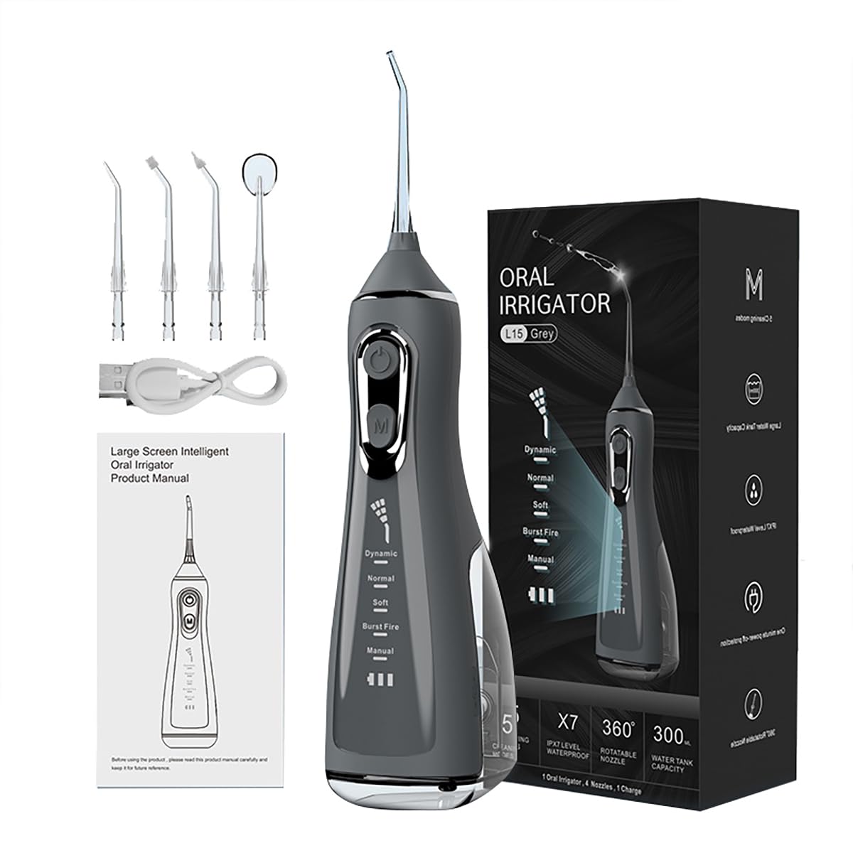 ACCTENIK Irrigador Oral Inteligente e Dental Portátil Sem Fio Clean Irrigador Bucal
