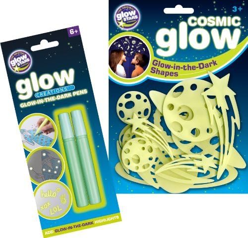 The Original Glowstars Company Cosmic Glow Galaxy and Glow Creations Glow-in-the-Dark Pens