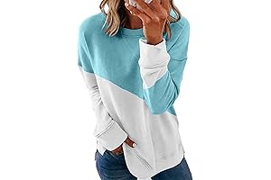 Tops for Women Casual Sweatshirt Crewneck Loose Long Sleeves Pullover Tops Shirts Basic Oversized Hoodies