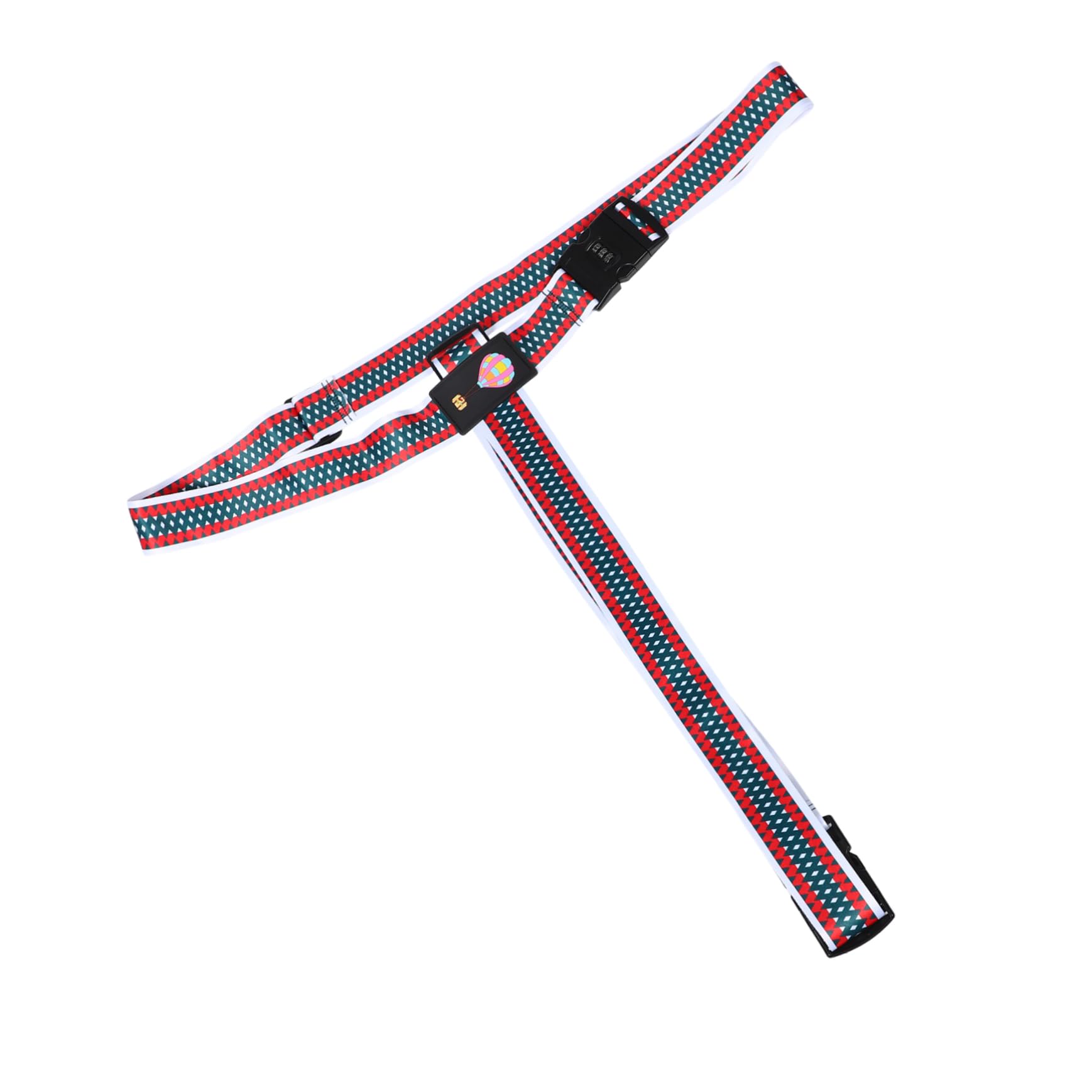 3 Stück Verstellbarer Koffergurt mit Doppel Zahlenschloss Cartoon Muster Kreuz Packgurt aus Robustem Polyester Sicheres Gepäckband für Reise und Geschäftsgepäck Auffälliger