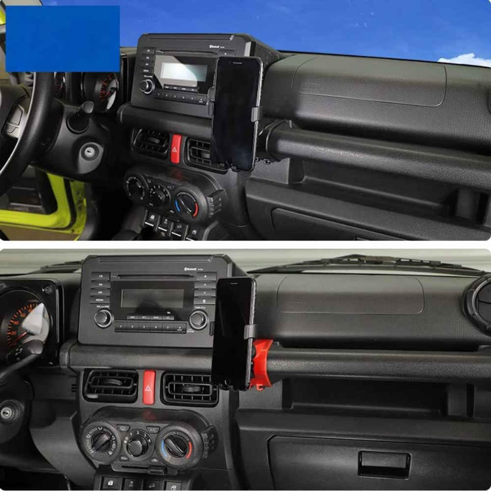 Samochodowy uchwyt na telefon komórkowy do Suzuki Jimny 2019-2022 specjalny wielofunkcyjny uchwyt nawigacyjny GPS hak organizer akcesoria dekoracyjne, czarny