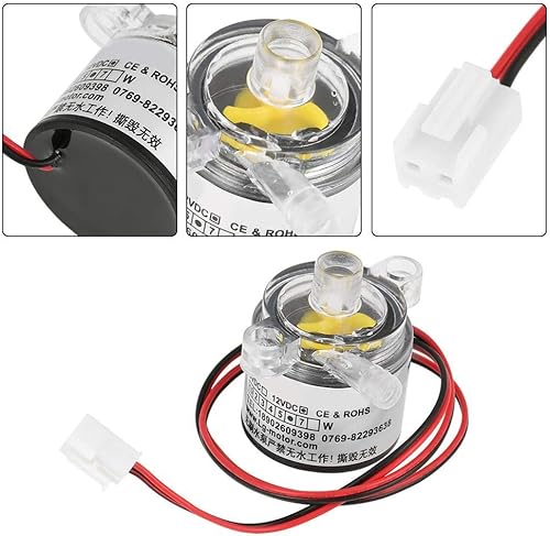 Miniatura 4 de , 12V Mini sin escobillas DC grado alimenticio 6W sumergible para beber fuente exprimidor acuario, fuente, estanque de peces pequeño, sistema solar,