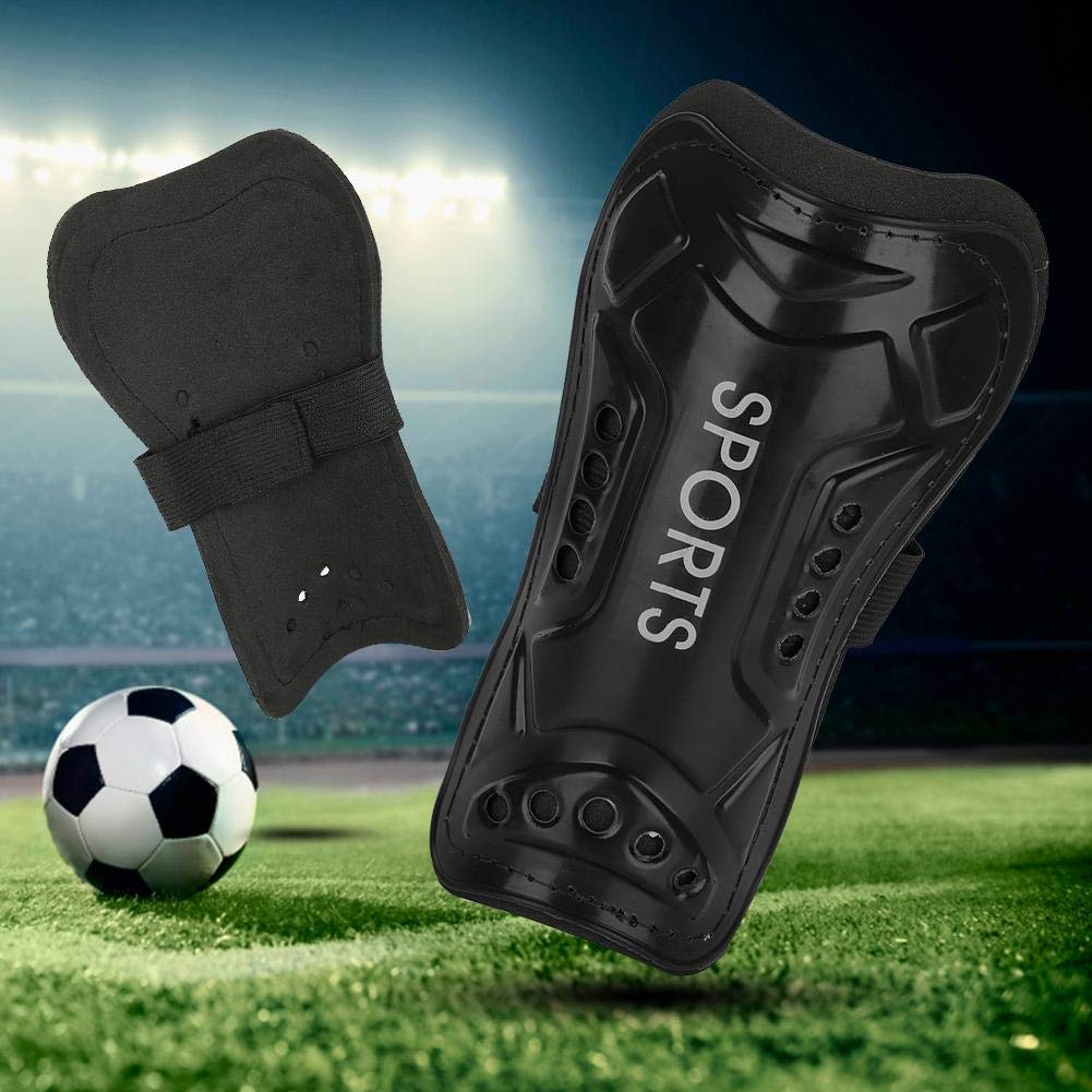 2 Paires De Chaussettes Protège-tibias Football - Respirantes Avec Poche Intégrée