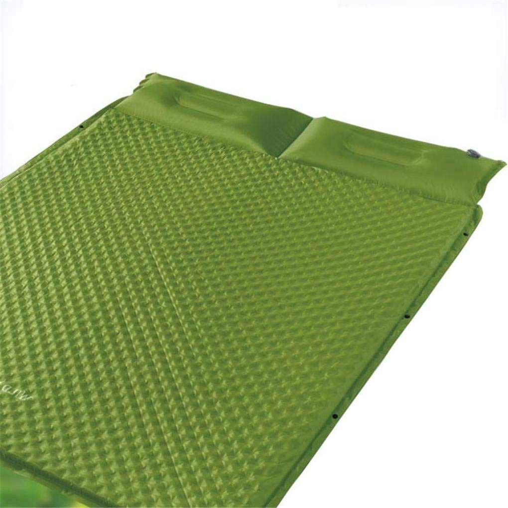ArmyGreen karimata na kemping, do wędrówek z plecakiem, na wędrówki, materac – lekka, nadmuchiwana mata do spania, ArmyGreen, 192 x 135 x 3,8 cm