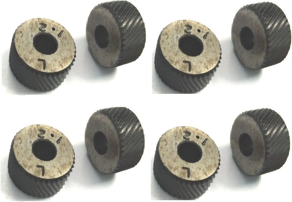 Spare Knurls 4 Pairs Alloy Steel EN31-LH & RH Diagonal Line Form Diamond Pattern