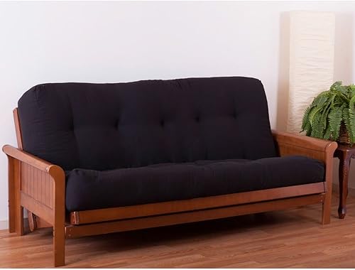 Miniatura 43 de Blazing Needles Colchón futón de sarga Renewal de 9 pulgadas, matrimonial, índigo Índigo,Aqua Blue,Negro,Borgoña,Chocolate,Verde bosque,Uva,Mojito