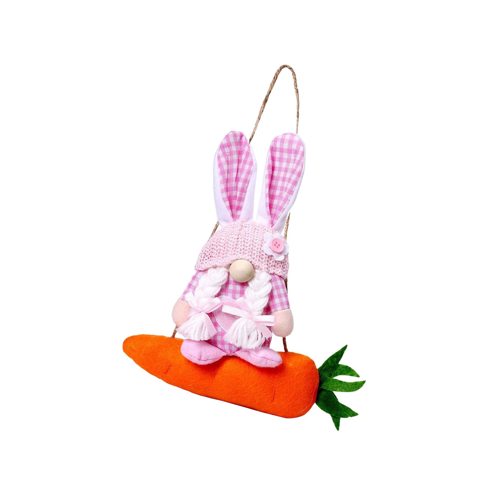 Cotton Hare Carrot Doll Easter Decoration for Window Door Wall Christmas Tree Display and Festival Celebration Soft Fabric Conies