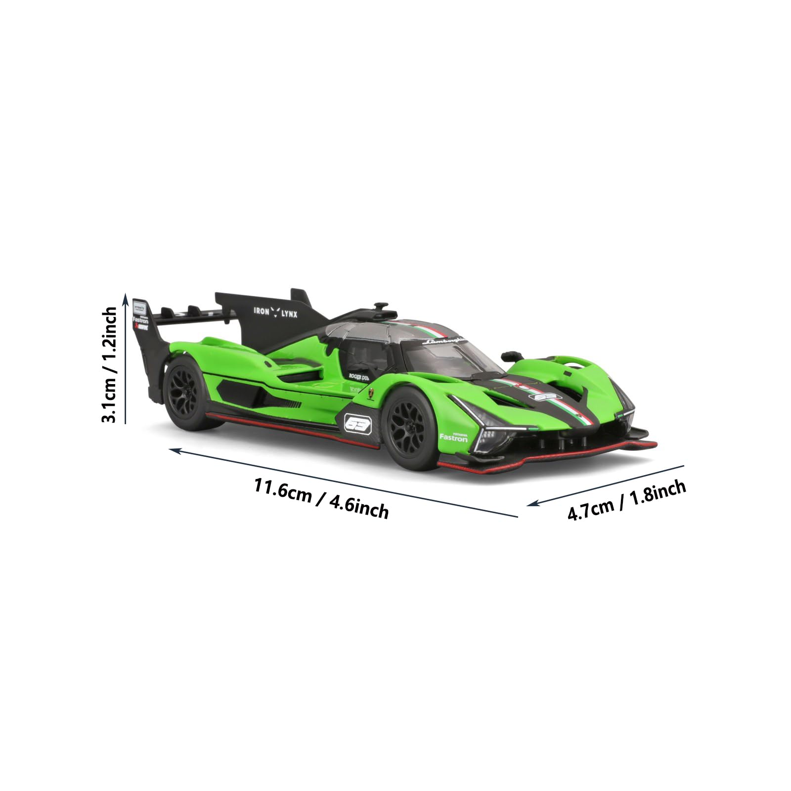 Amazon.com: HTLNUZD 2024 New 1/43 SC63 Alloy Racing Car Model for