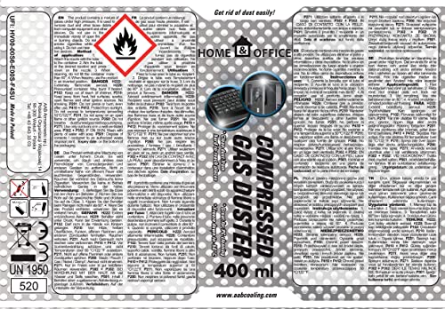 AABCOOLING Home&Office Kältespray Reiniger 2x 400 ml K5, Abkühlen von Mechanischen und Elektronik Teilen, Eisspray, Kühlspray, bis -50°C, Kaltreiniger, Motorpflege, Icespray Schnelles Einfrieren