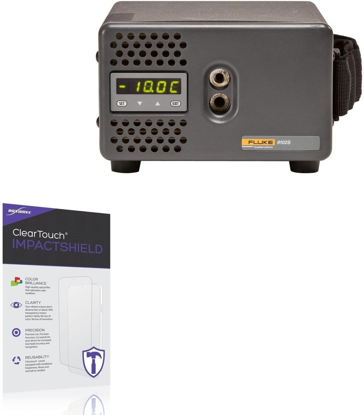 BoxWave Screen Protector Compatible with Fluke Calibration 9102S - ClearTouch ImpactShield (2-Pack), Impenetrable Screen Protector Flexible Film