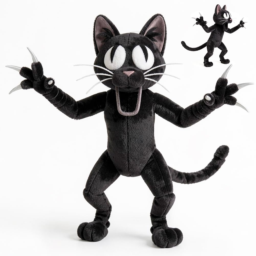 99 Nights In The Forest Plush Toy, The Cat Villain Collectible Soft Toy, Cat Entity Game-Inspired Stuffed Animal For Kids & Adults, Cuddly Plushie Gift For Christmas, Halloween & Birthdays (Standing)