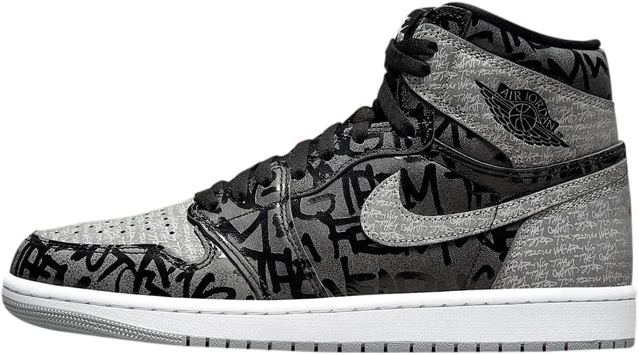 Nike Air Jordan 1 Mid, Men's Basketball Shoes, 44_EU, Black Gry, 10.5 US