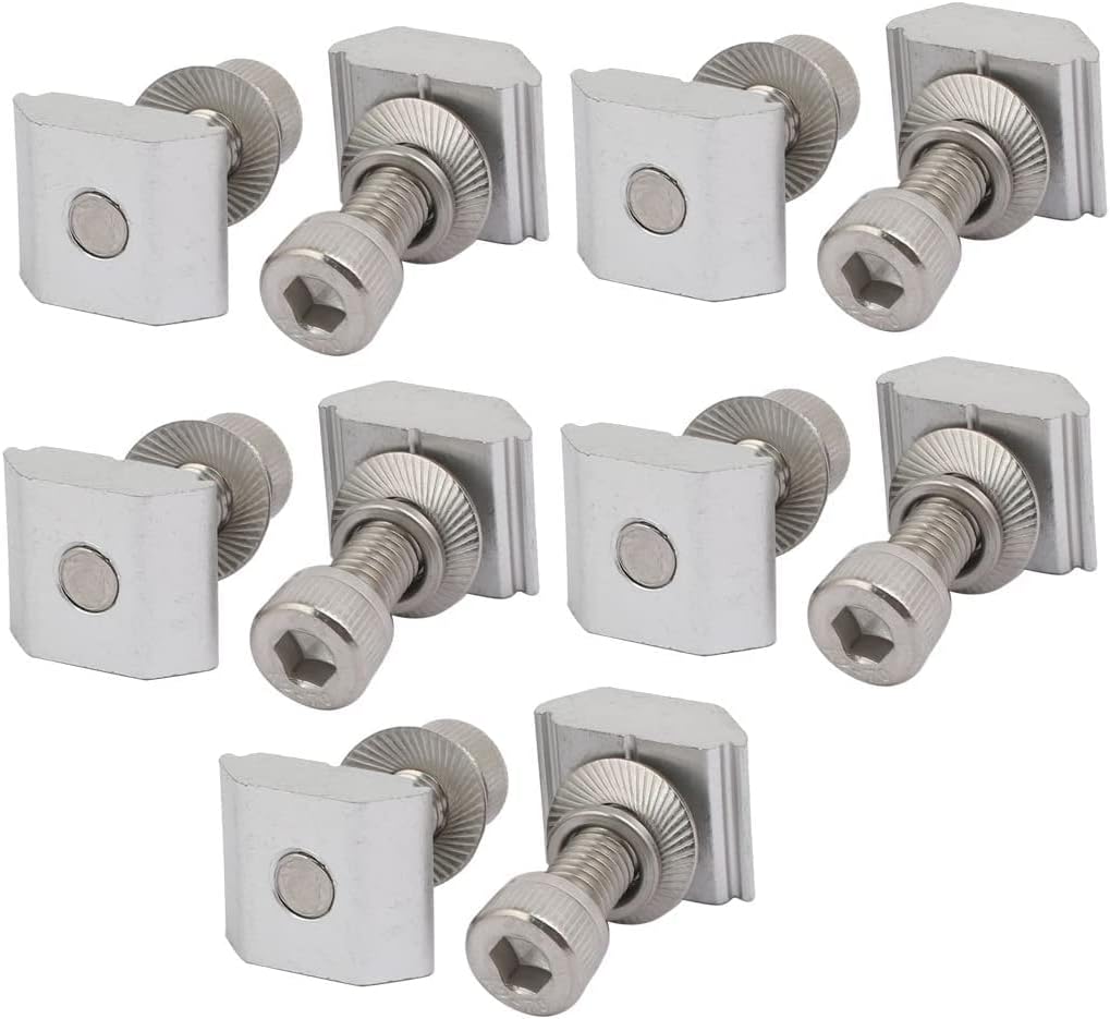 XYWHPGV 10Pcs Aluminum Alloy Solar Panel Mounting Bracket Clamp Block for Framed Panel(9a8df ddc3a 552f7 bb20c 47e3b 45055