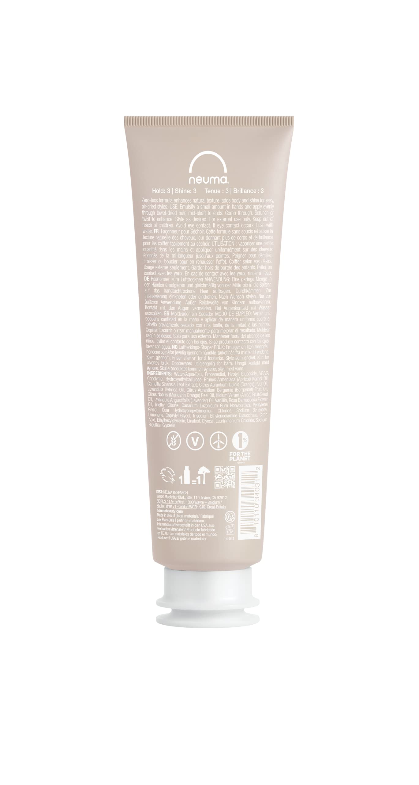 Neuma Air-Dry Styling Cream for Hair, 5.1 Fl Oz