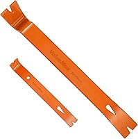 Vista 6 de ValueMax Juego de 2 barras planas de palanca, incluye mini barra de palanca de 7-1/2 pulgadas, extractor de uñas resistente de 15 pulgadas, barra
