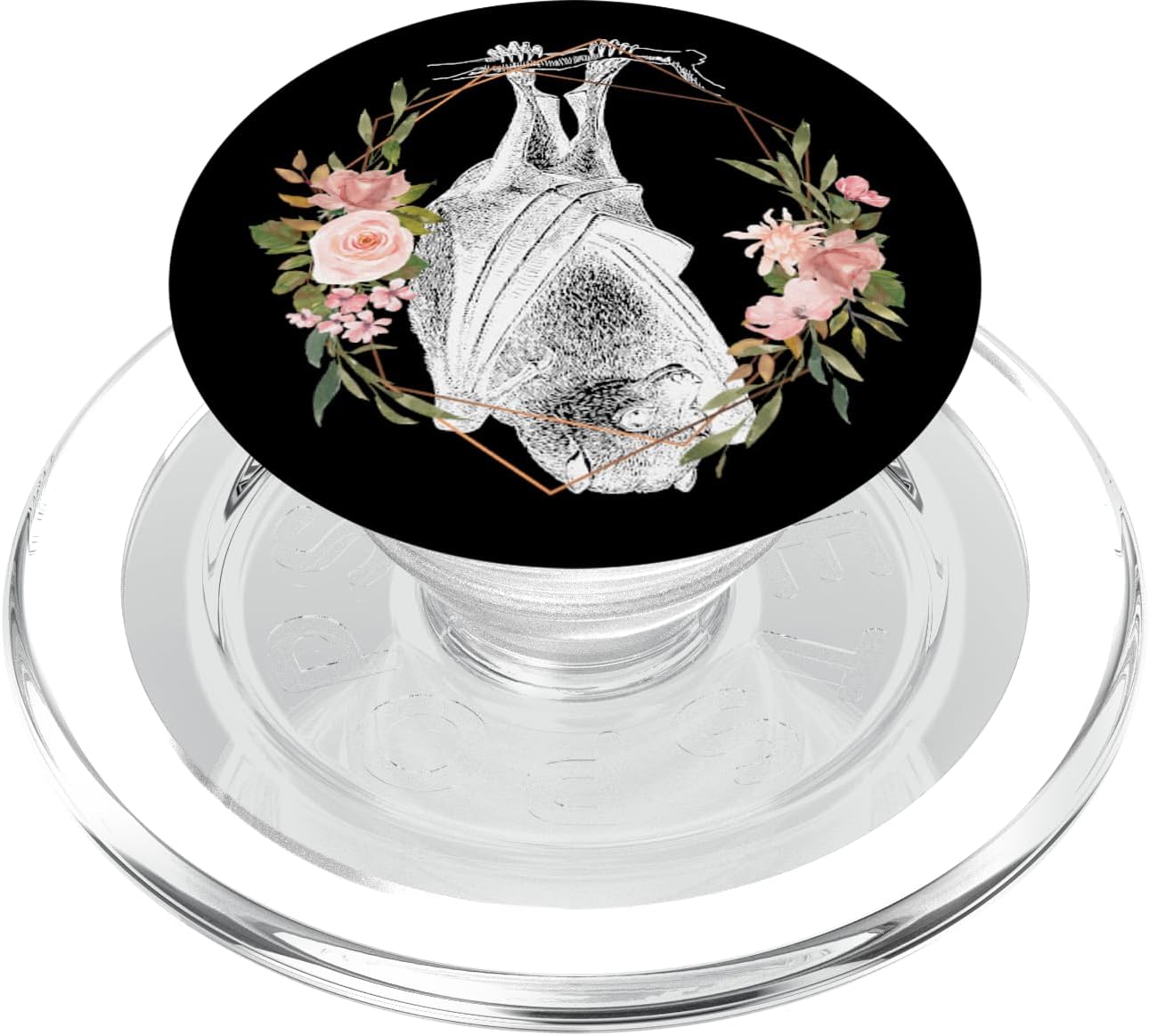 Bat - Vintage Animal Vampire Fruit Cave - Cute Floral Flower PopSockets MagSafe PopGrip for iPhone