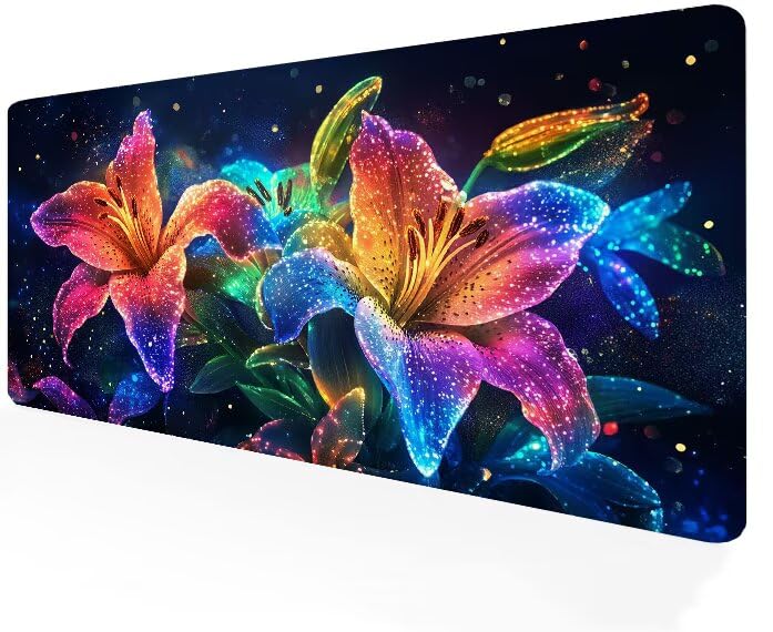 Tapis souris gamer imperméable grand format lavable pour PC et ordinateur portable