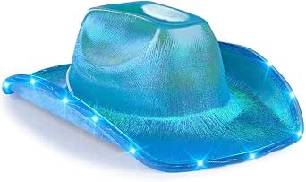 Gorra De Béisbol Con Luces Intermitentes Y Lentejuelas – Unisex, Colorida, Ideal Para Fiestas Y Eventos Nocturnos