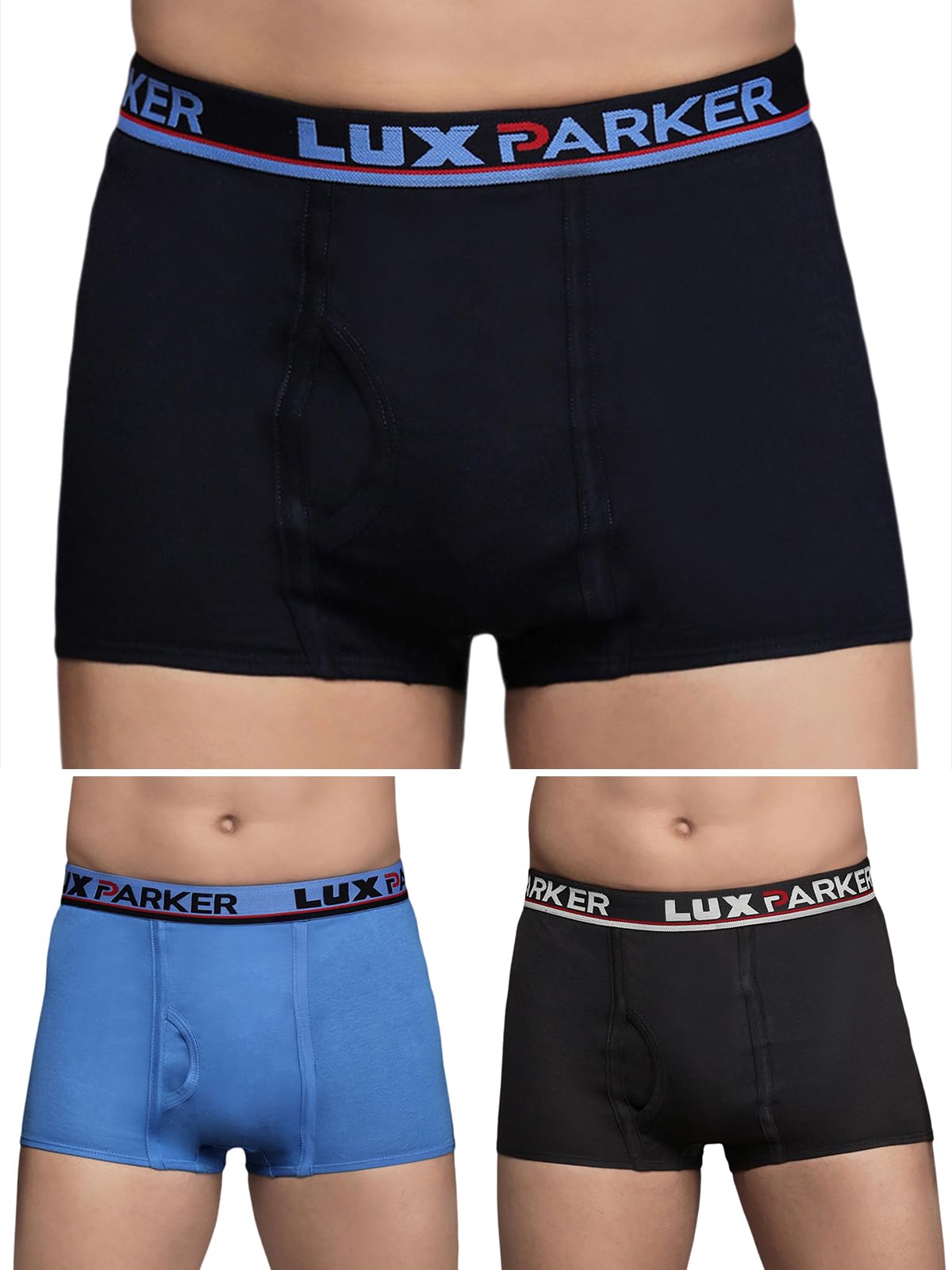 lux parker Men's Cotton Modern Solid Trunks-picture-23