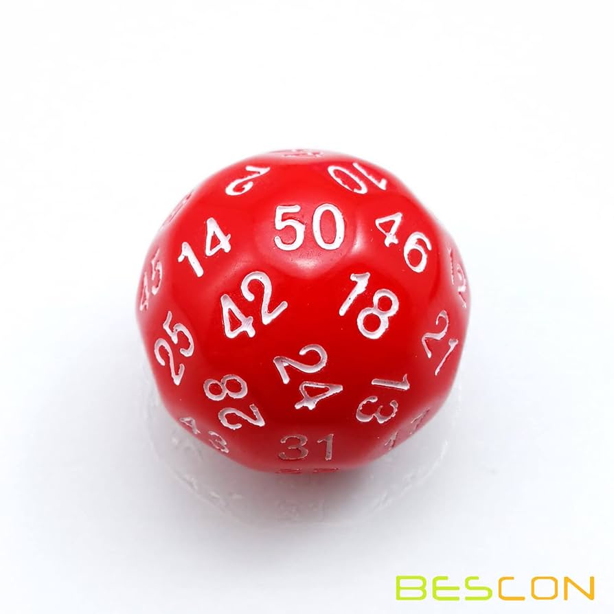 Amazon.co.jp: Bescon 多角形多面体サイコロ、50面ダイス、D50