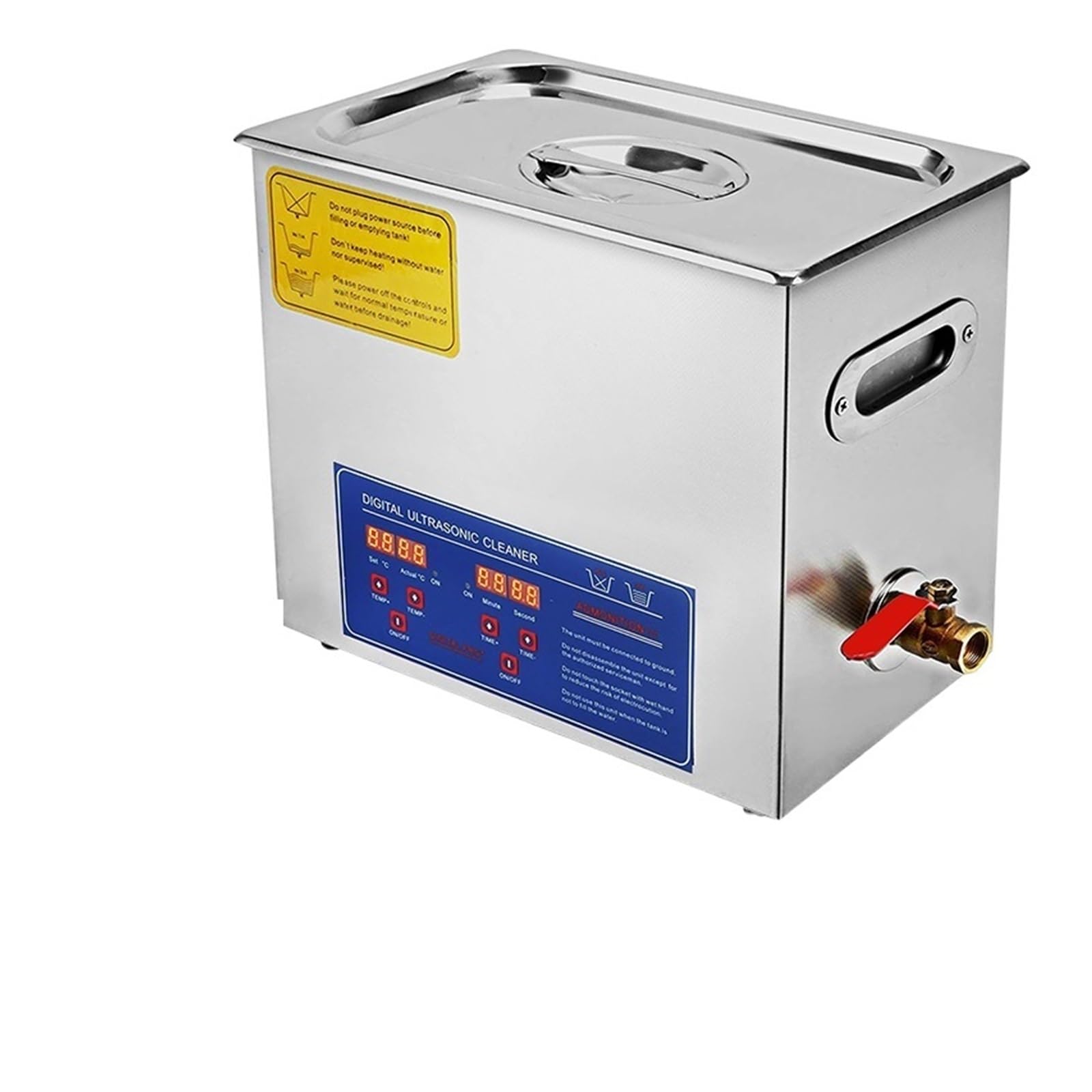 Limpiador ultrasónico, 2/3/6/10/15/22/30L 600W Máquina Ultrasónica Limpiador Ultrasónico Con Temporizador Digital De Calefacción For Dentadura Relojes Gafas(6L)