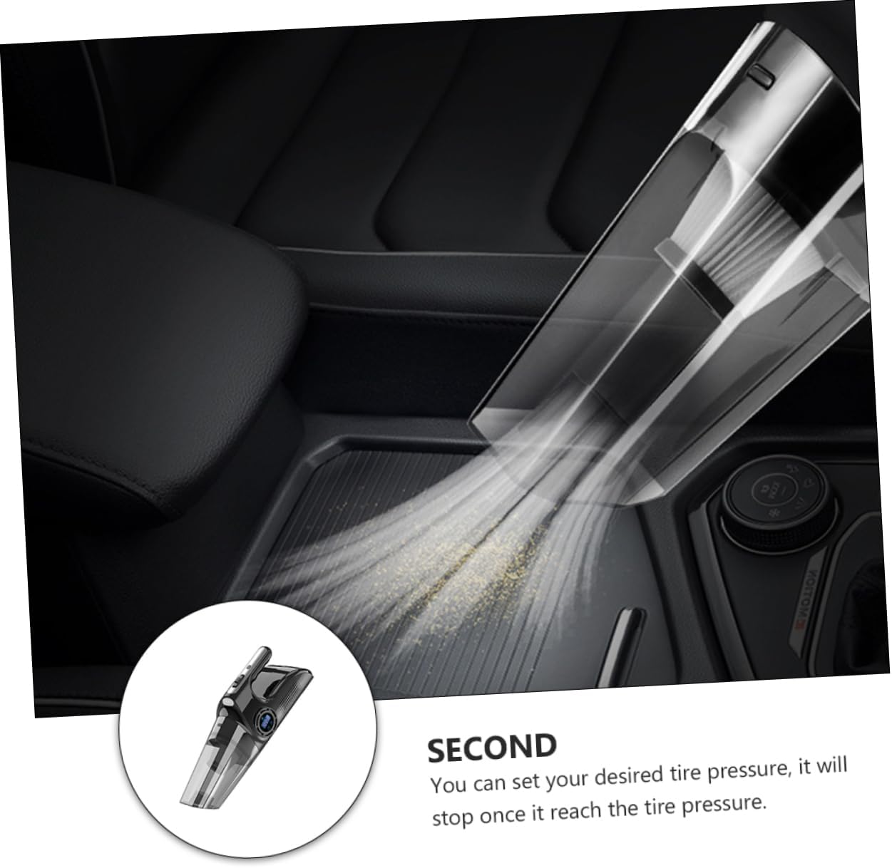 Mobestech 120w Material Car Vacuum Inflator Pump Pressure Gauge Led Light Eco-Friendly Filter