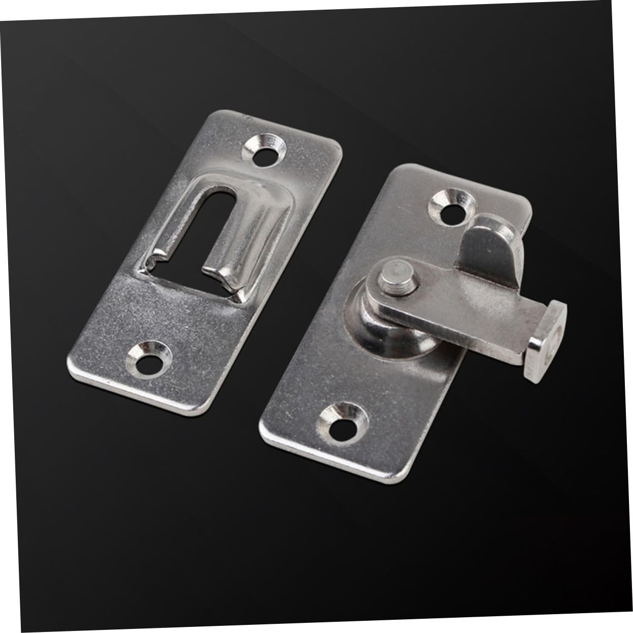 NUOBESTY 1 Set Serratura per Porta Scorrevole Inossidabile Chiusura Duratura per Interni Ed Esterni Facile Installazione e Manutenzione Sicurezza Affidabile con Design