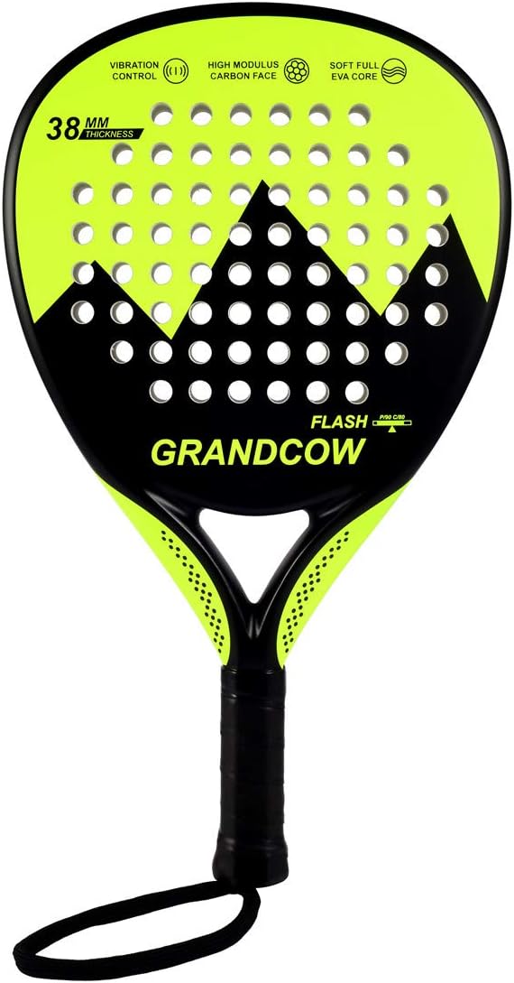 Tennis Paddle Racket Padel Carbon Fiber Surface with EVA Memory Flex Foam Core Diamond Shape POP Paddle Rackets