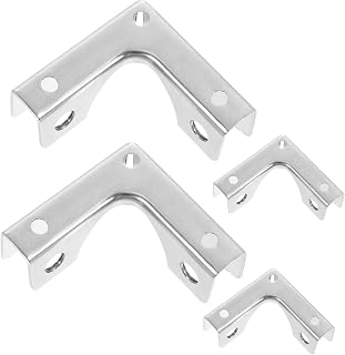 OSALADI 4pcs Glass Clip Stainless Steel Shelves Shelf Braces Glass Railing Glass Clamp Holder Glass Cabinet Clips Railing Glass Clamp Furniture Clips Bracket for Balustrade Tea Table Clips