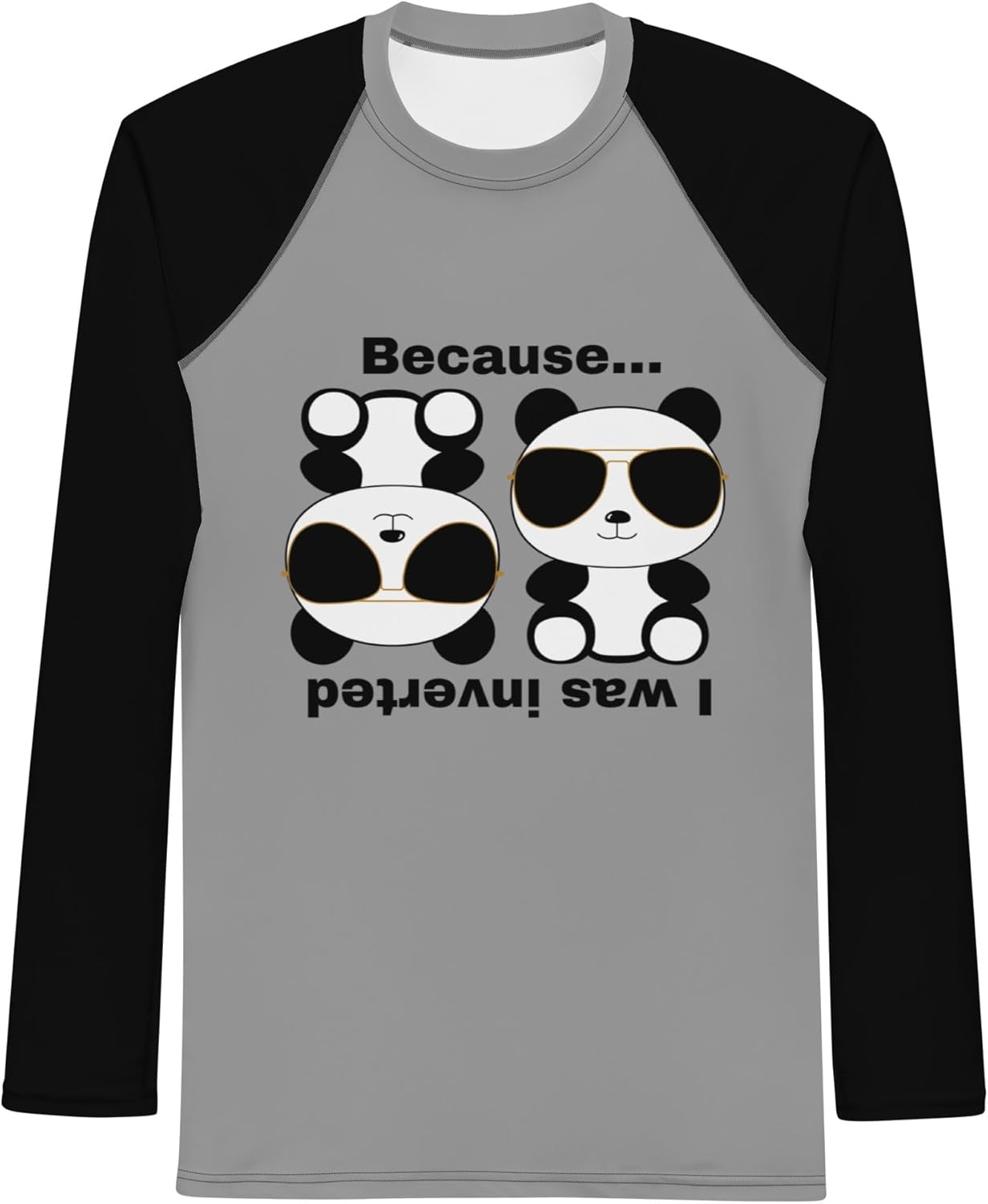 Men's BJJ Rash Guard Funny Panda Rash Guard Men Jiu Jitsu Reverse Panda ...