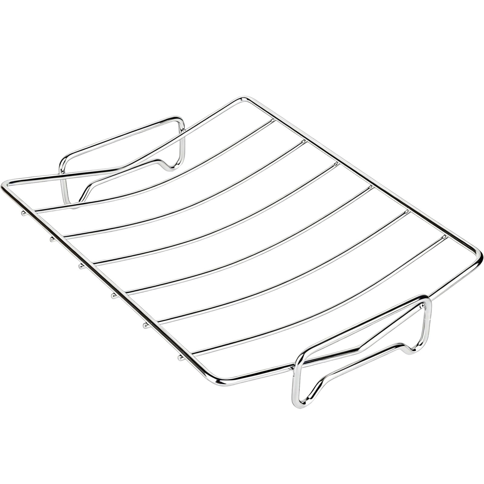 Snorvixre Enduring Turkey Roasting V Rack Portable Stainless Steel for Meats Poultry Easy Turkey Roasting Rack