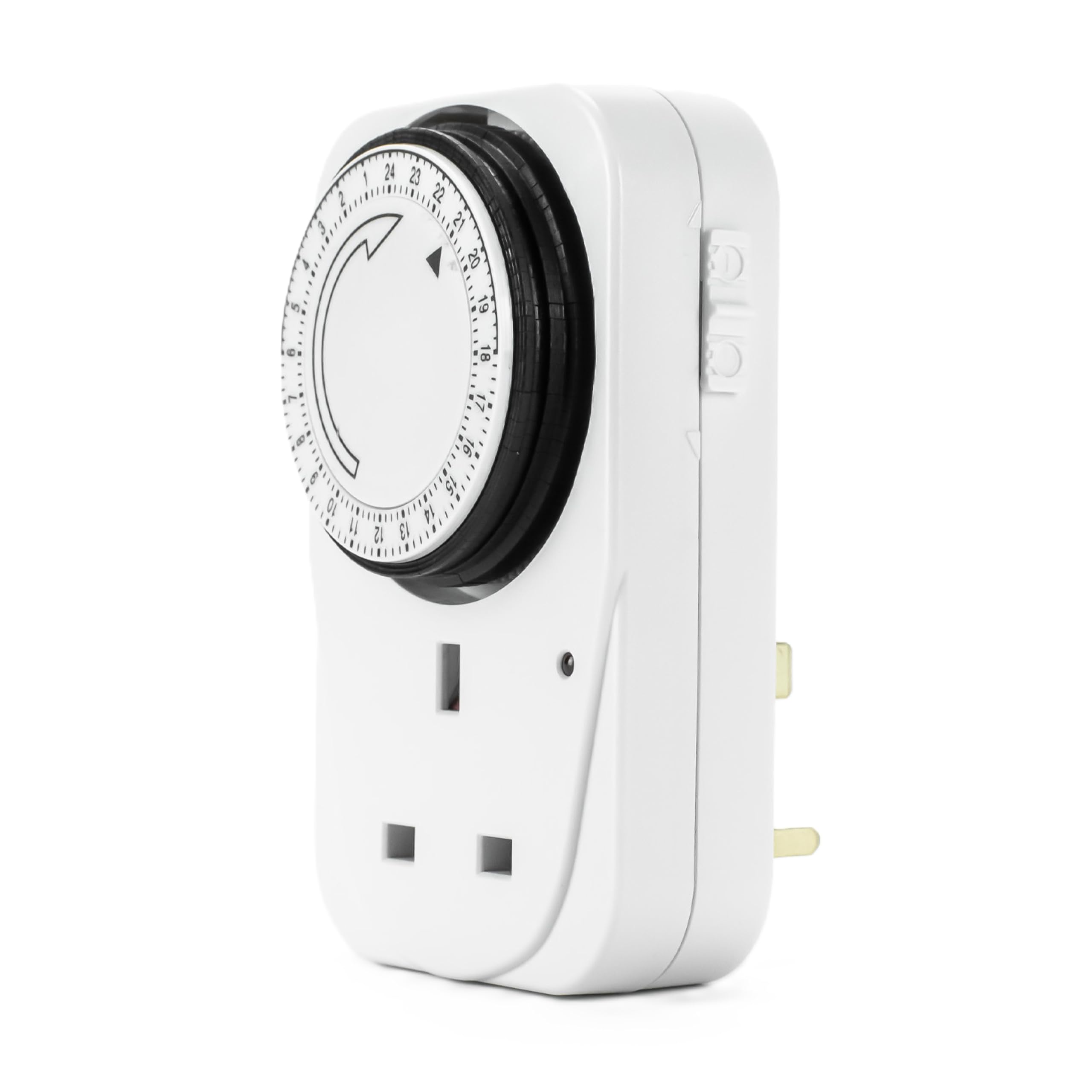 STATUS Timer Switch | 24 Hour Segment Timer Light Switch | White UK Plug | 24HT16
