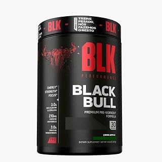 Black Bull Pre Workout - 300G Green Apple - Blk Performance, True Source