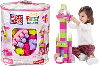 Mega Brands 08328 Mega Bloks - Big Building Bag 80 Piece44; Pink