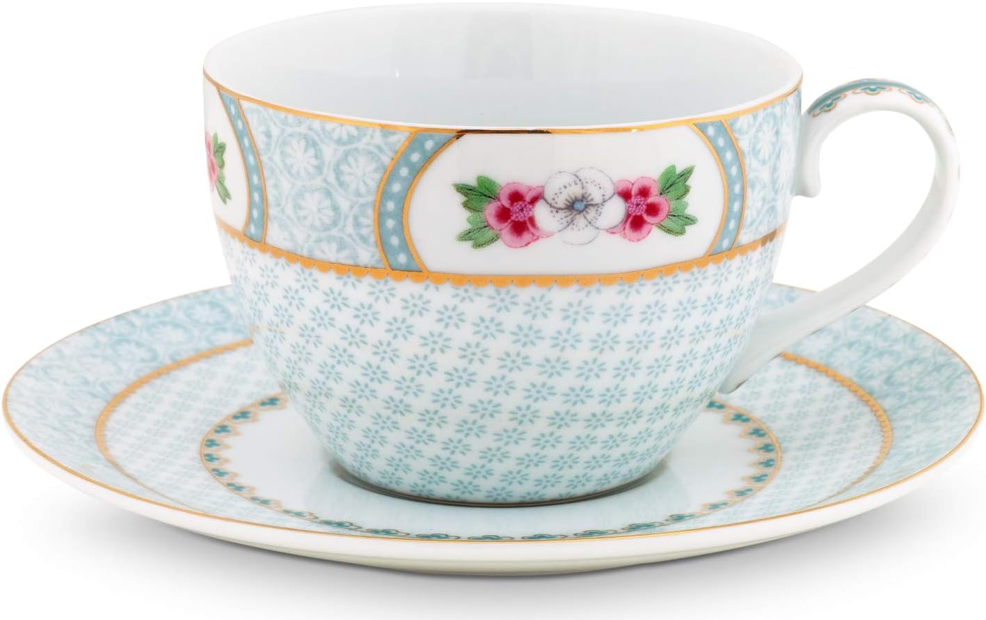 Pip Studio Espressotassen Set - Jolie Dots Gold 2 Tassen + Untertassen