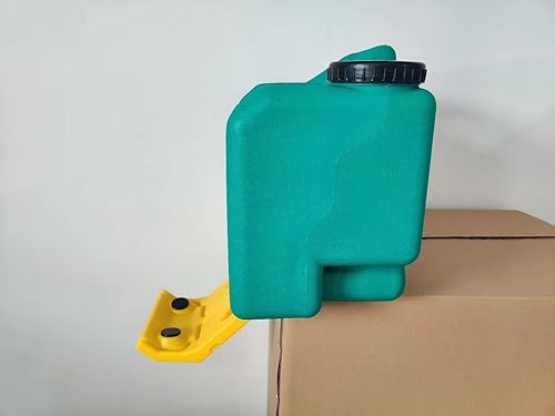 Miniatura 3 de Allbins Estación de lavado de ojos portátil de 9 galones, estación de lavado de ojos de montaje en pared, aprobada por la OSHA, estación de lavado