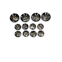 Blazer Ceket D me Tak m , Parlak Siyah Mermer Desenli, 2,3 cm + 1,5 cm, 4+8 Set