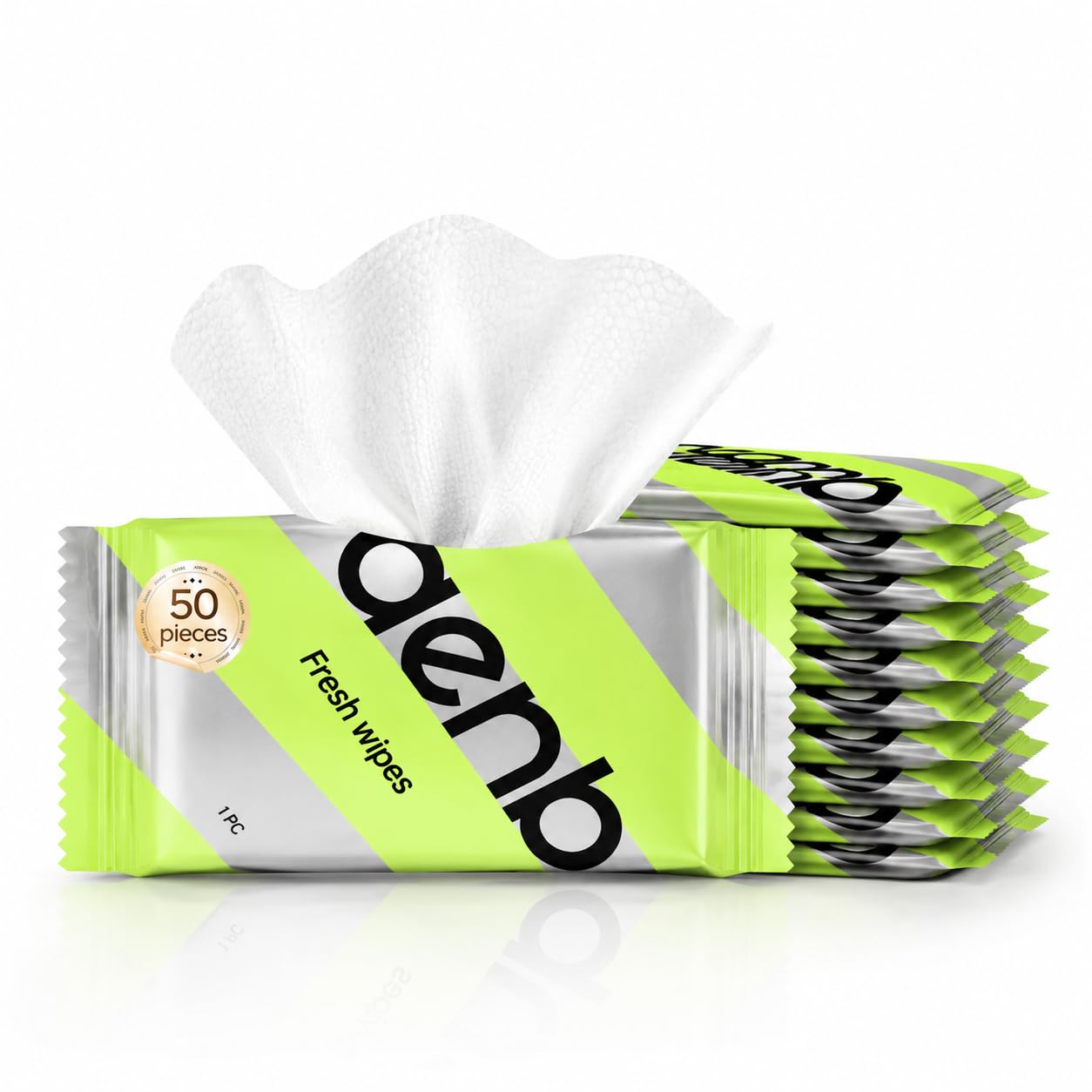 50 Piezas Toallitas Antitranspirantes,Toallitas Desodorantes Antitranspirantes Individuales,Para Mujeres y Hombres