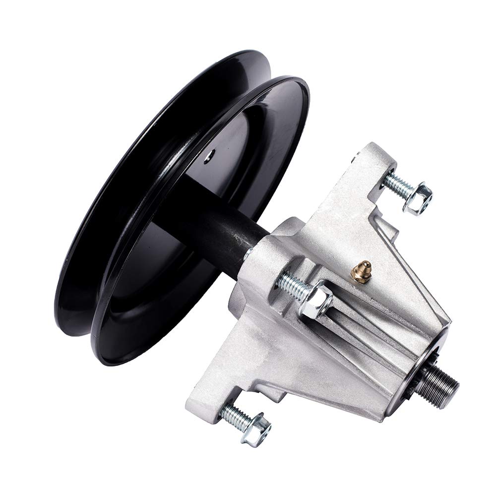 TENGMUJX Lawn Mower for Cub Cadet MTD 918-04822A 918-04822B 618-04822 918-04889 Deck Spindle Assembly Fit Most 42inch and 30-in Mini Riders with Pulley Tapped Bolt and Zerk Fitting